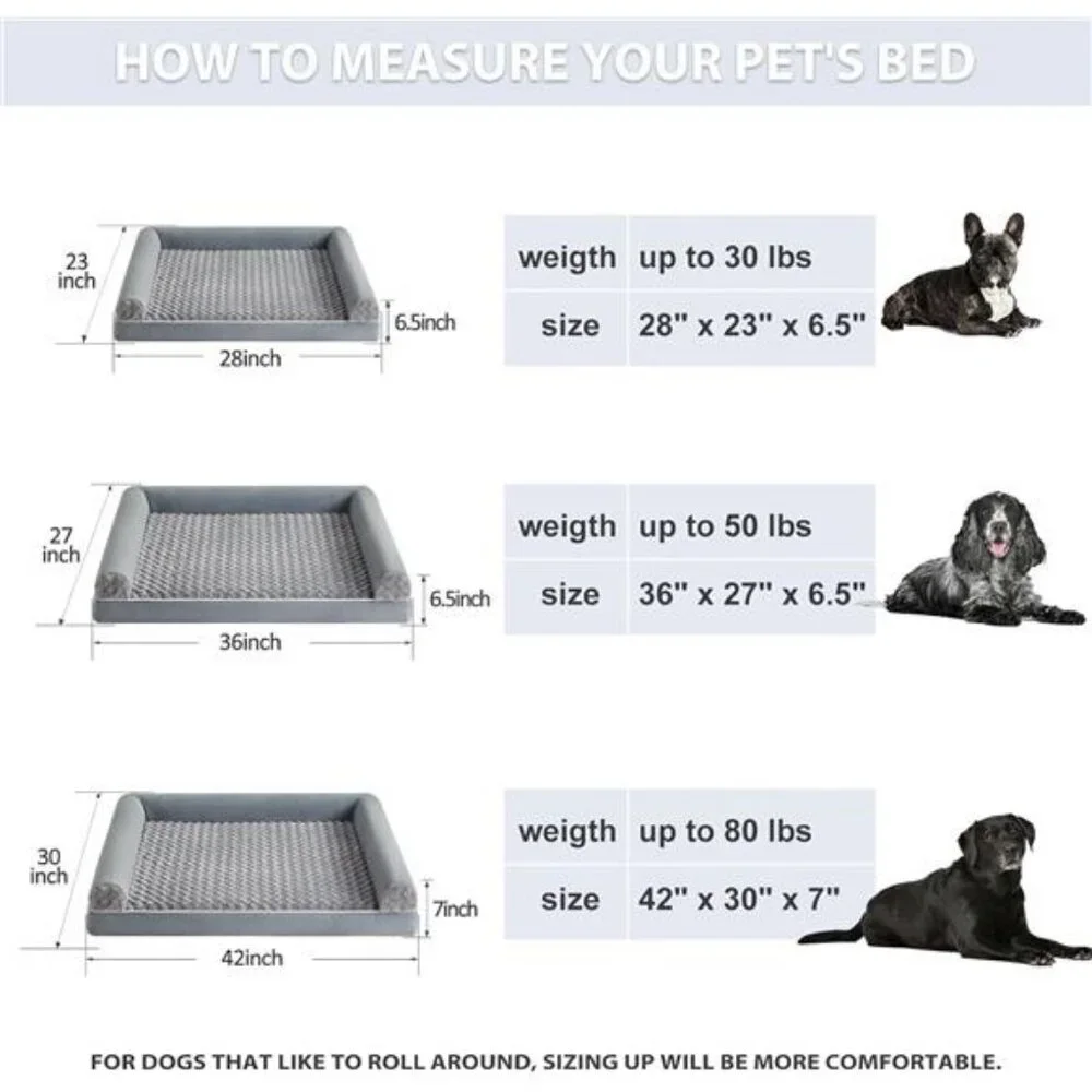 Dog Beds Large Dogs Orthopedic Dog Bed for Medium Large Dogs 36